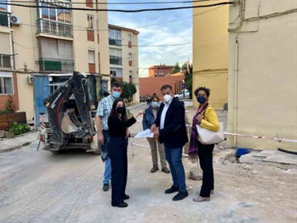 Obras que se realizan en el barrio de La Paz en Cuenca concluirán el próximo noviembre