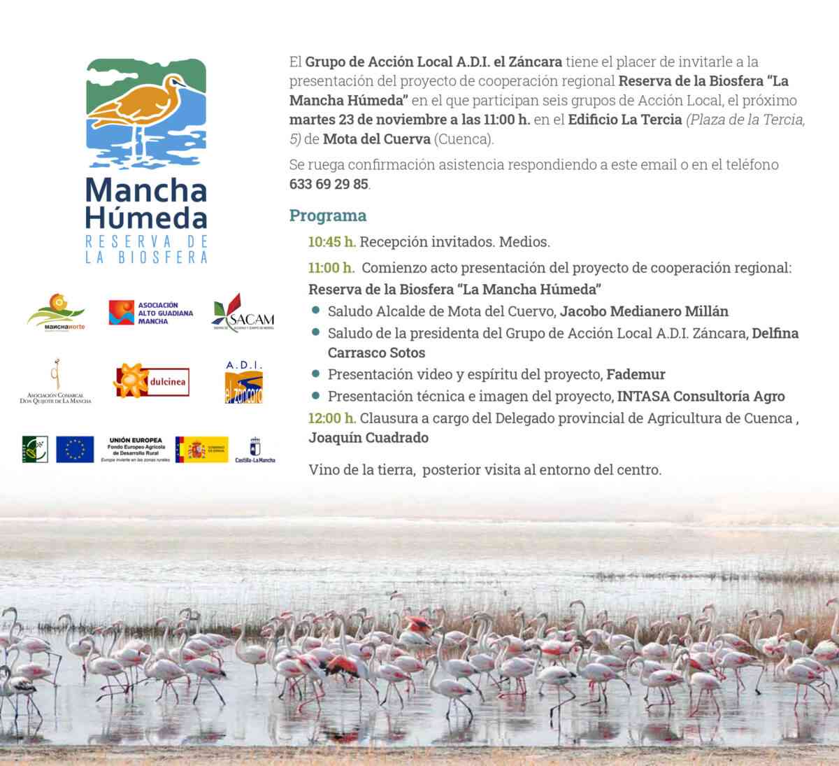 Conferencia de prensa de FADEMUR el 23 de noviembre