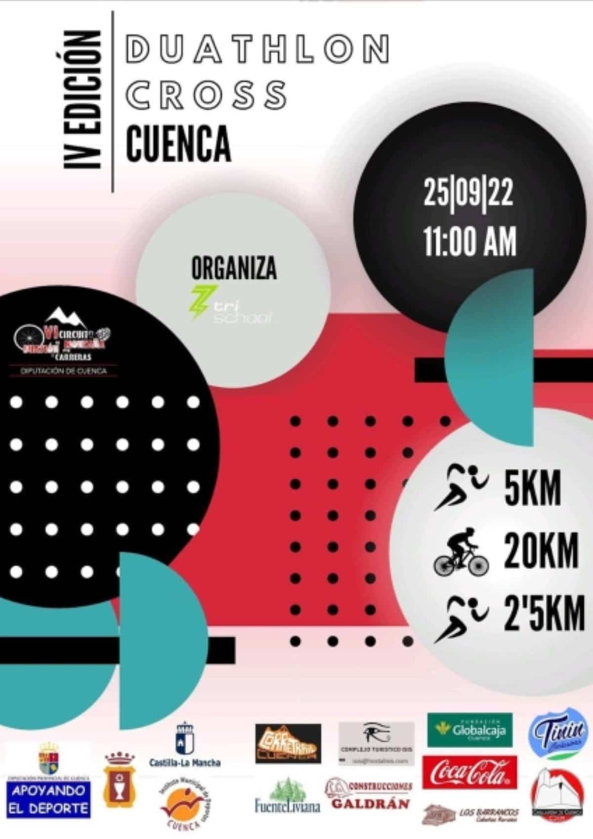 IV Duatlón Cross Cuenca el 25 de septiembre a las 11 horas
