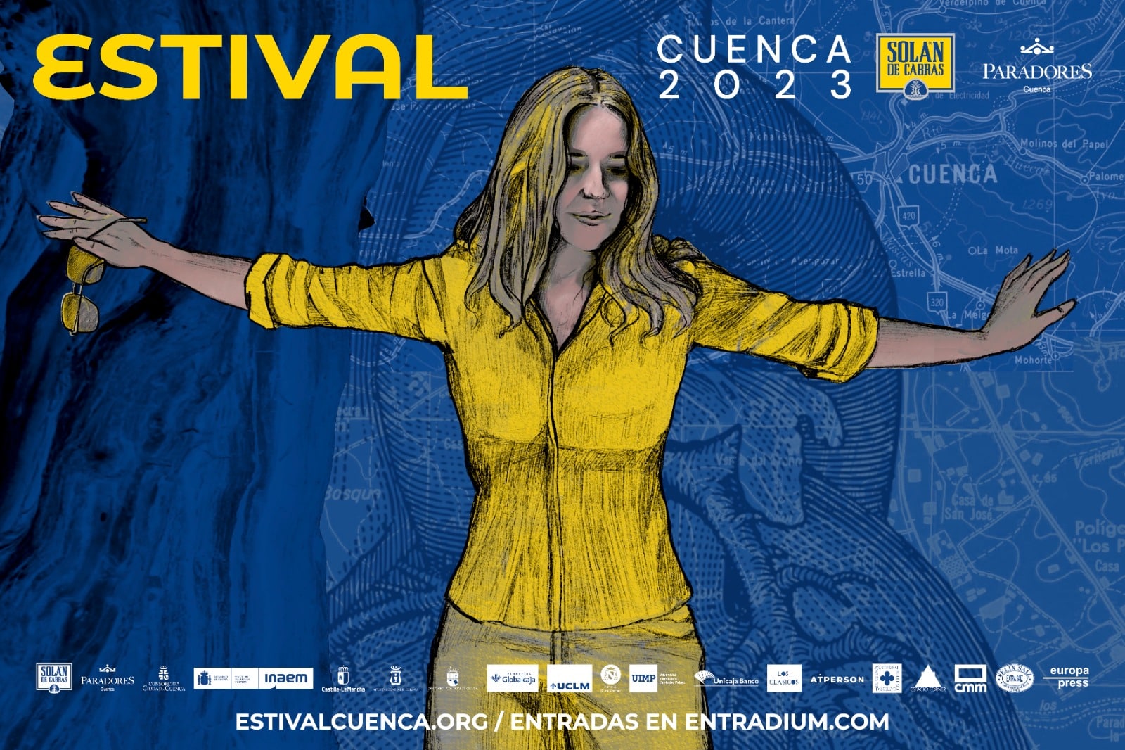 Rocío Márquez, el casco antiguo de Cuenca, un corazón, una parra centenaria y un mapa de los 70