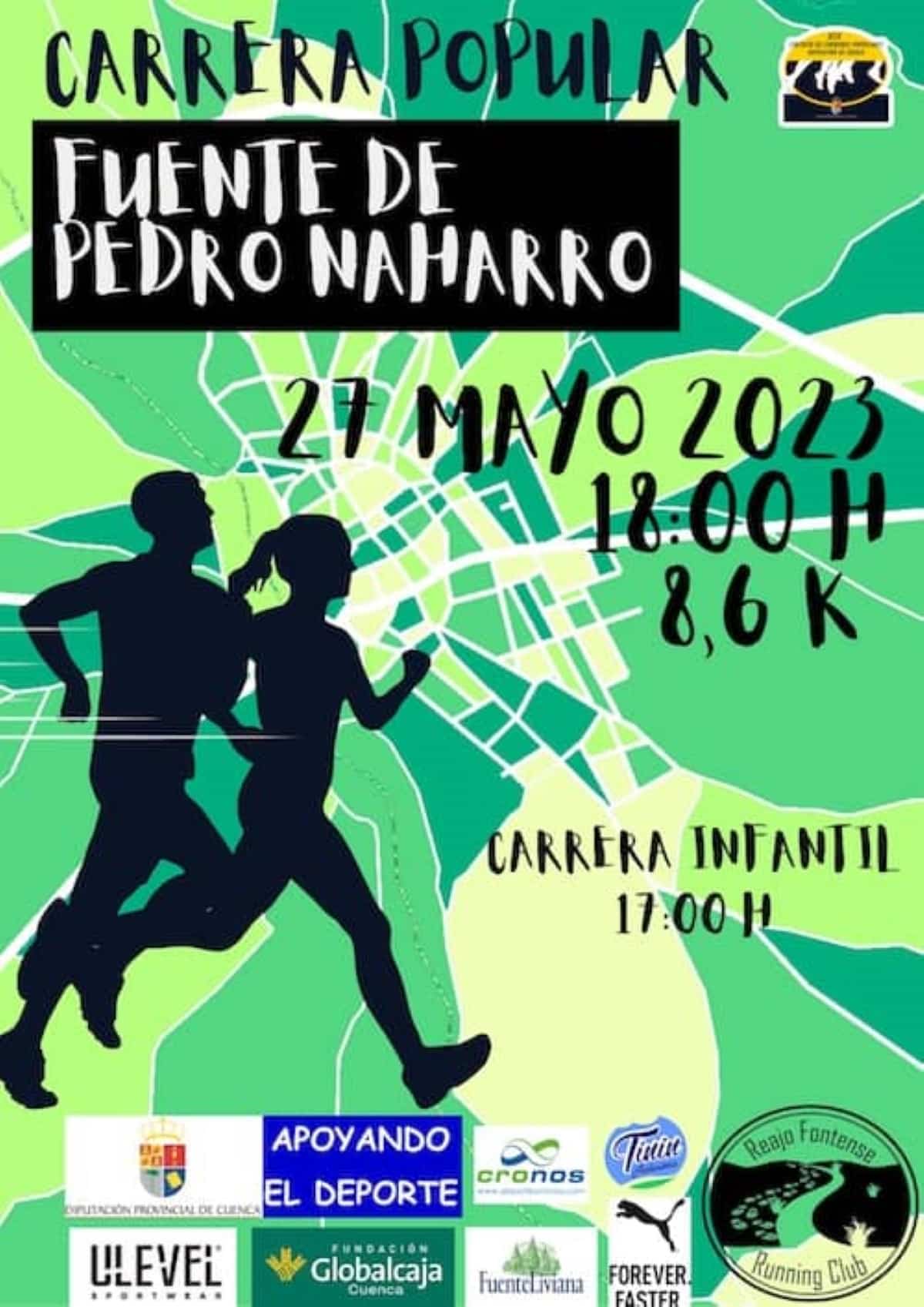 Carrera Popular “Fuente de Pedro Naharro» el 27 de mayo a las 18 horas con Carrera Infantil a las 17 horas