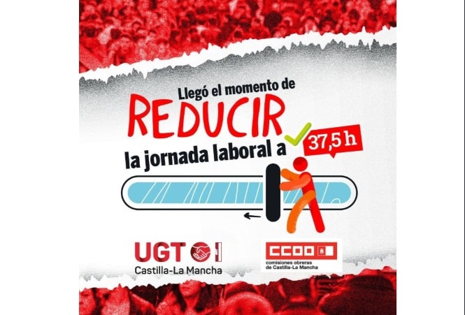 UGT Castilla-La Mancha se moviliza para demandar la reducción de la jornada laboral