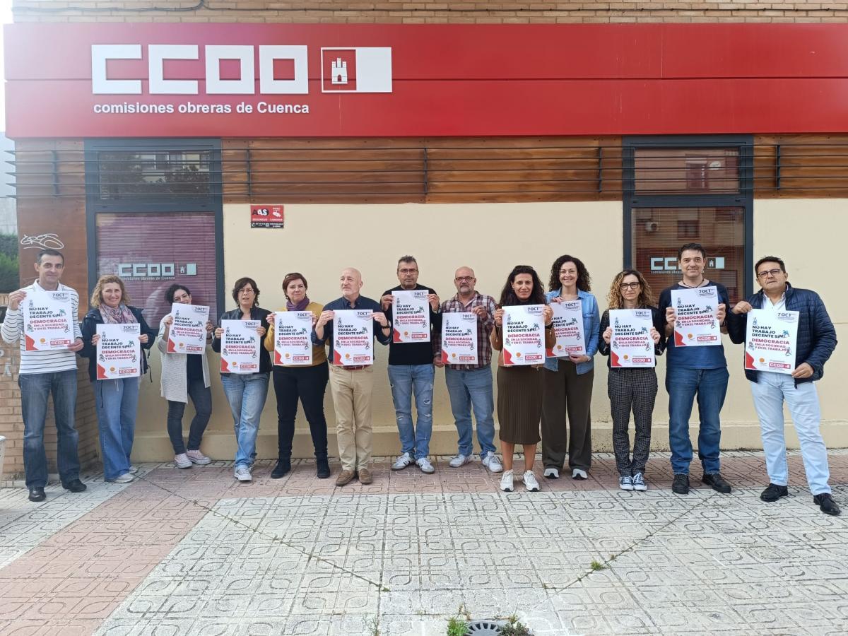 CCOO Cuenca Aboga por Democratizar el Trabajo y Destaca el Rol Esencial del Sindicalismo para Alcanzar un Empleo Digno