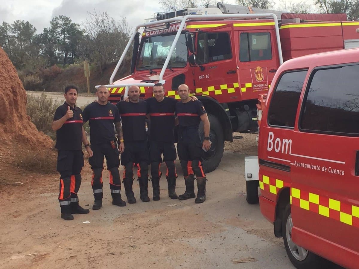 Bomberos del Ayuntamiento de Cuenca Parten Hacia Valencia Para Colaborar En Las labores De Emergencia