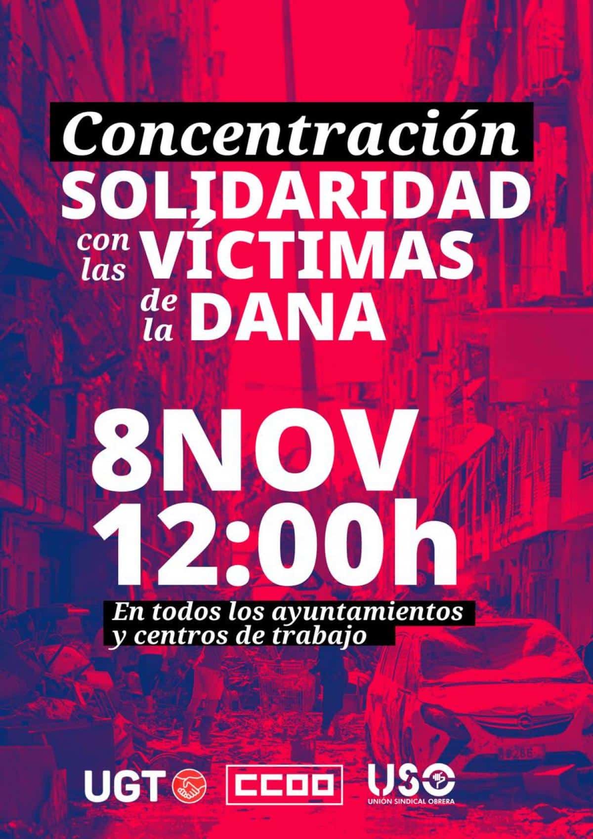 Concentraciones en Cuenca en Apoyo a las Víctimas de la DANA