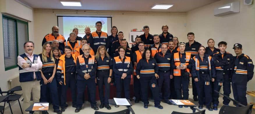 Curso de formación para voluntarios de Protección Civil en Ciudad Real bajo normativa oficial