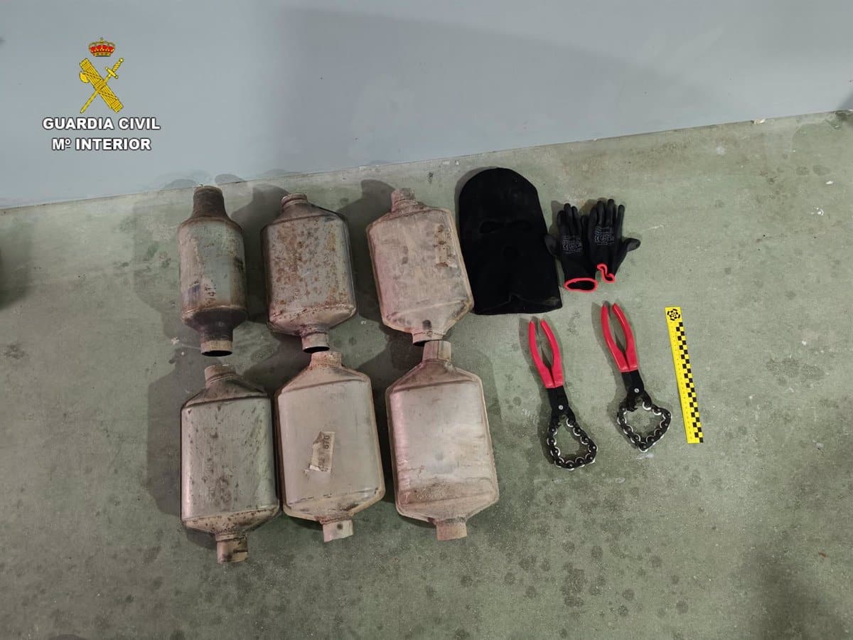 Detenidas dos personas por el robo de 64 catalizadores en Toledo y Cuenca