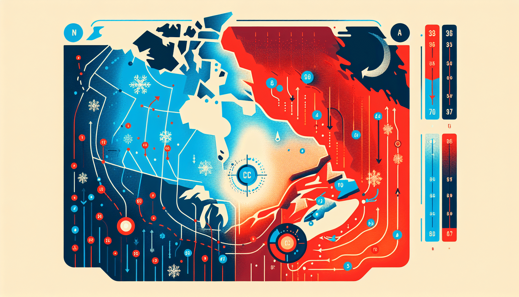 Mínimas En Descenso En El Noreste Y En Aumento En El Sureste