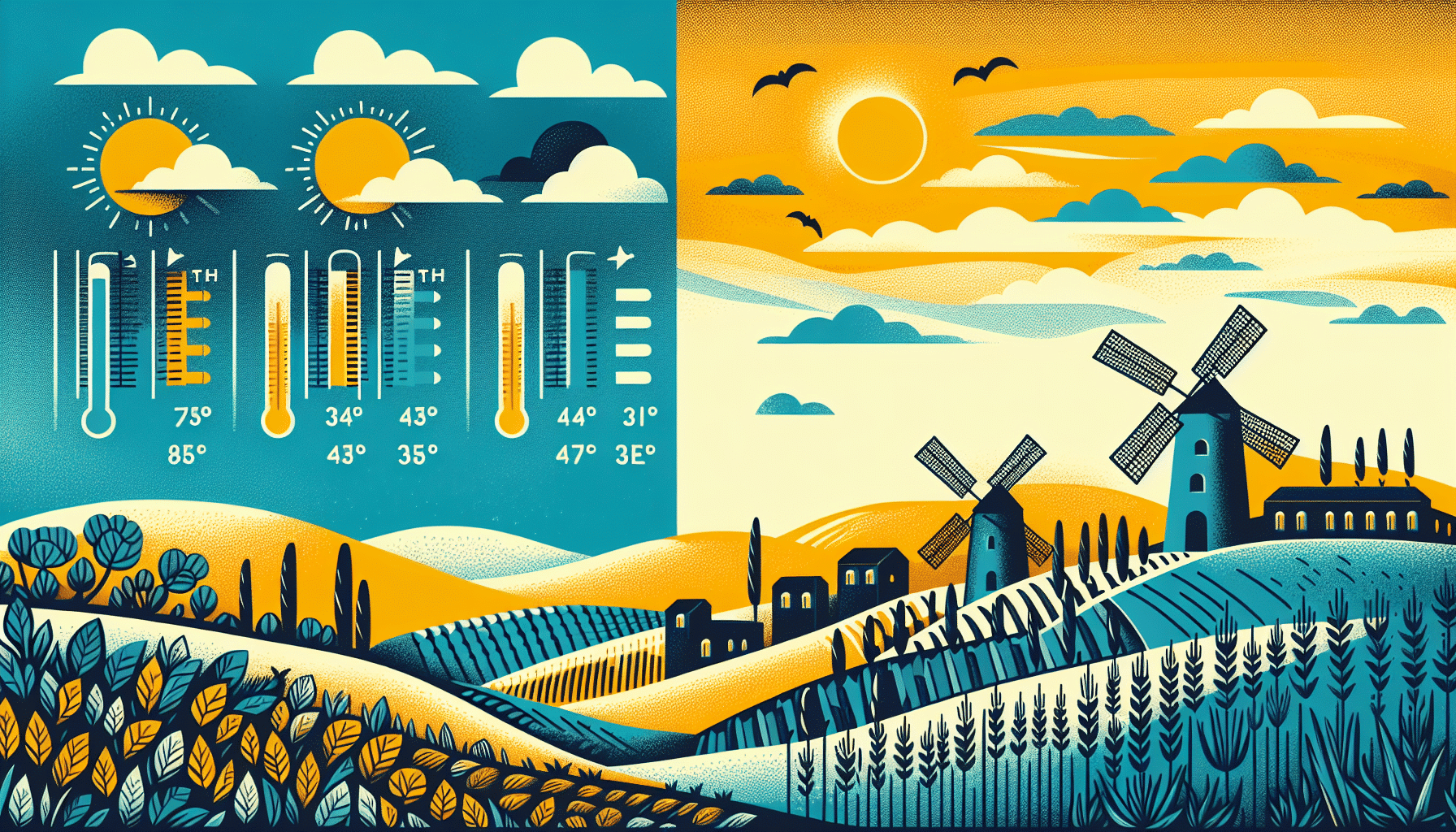 Previsión Meteorológica Para Este Viernes En Castilla-La Mancha: Temperaturas En Ascenso Generalizado