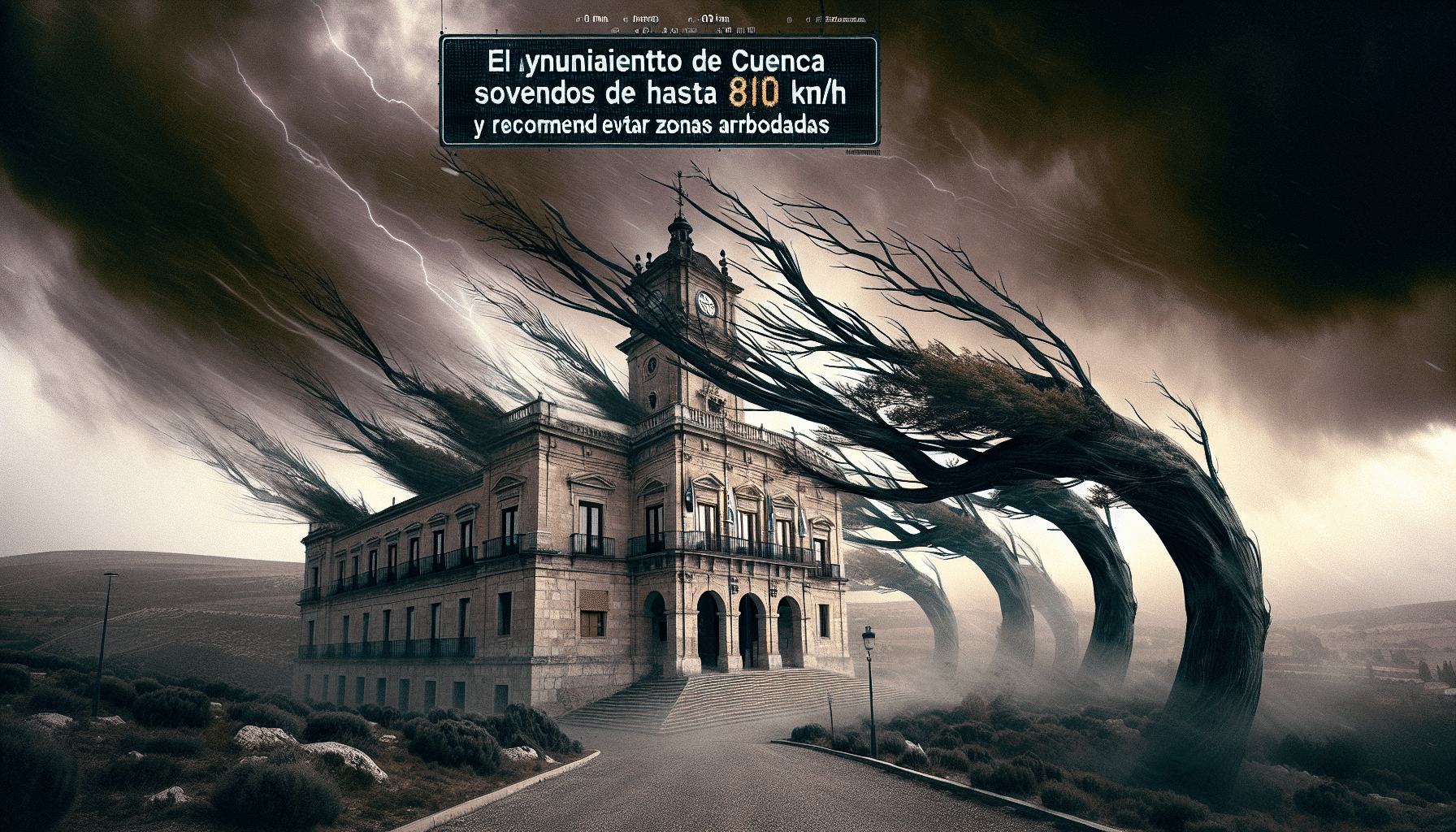 El Ayuntamiento de Cuenca Advierte Sobre Vientos De Hasta 80 Km/h Y Recomienda Evitar Zonas Arboladas