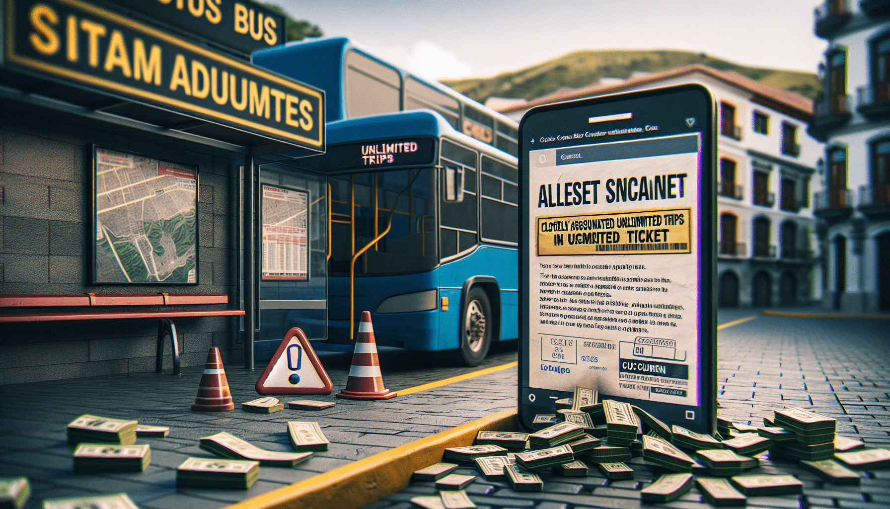 Anuncio falso ofrece tarjetas de autobús con viajes ilimitados a través de redes sociales