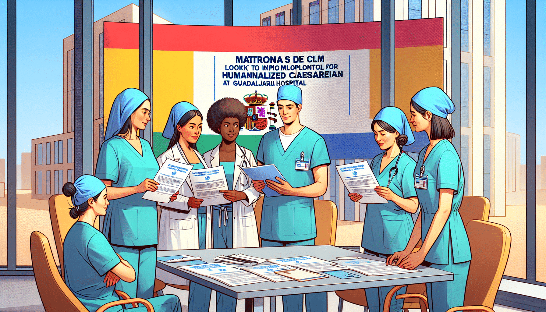 Matronas de CLM buscan implementar un protocolo común de cesárea humanizada en el Hospital de Guadalajara