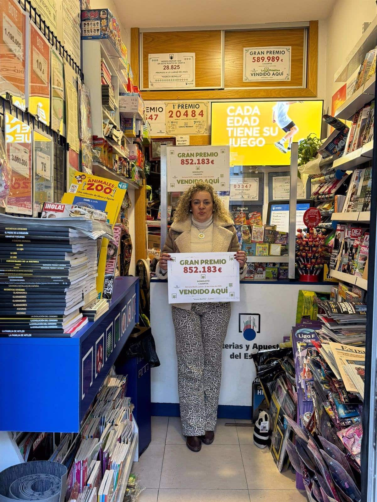 La Bonoloto premia con 852.000 euros en la calle Carretería de Cuenca y alegra a los afortunados ganadores