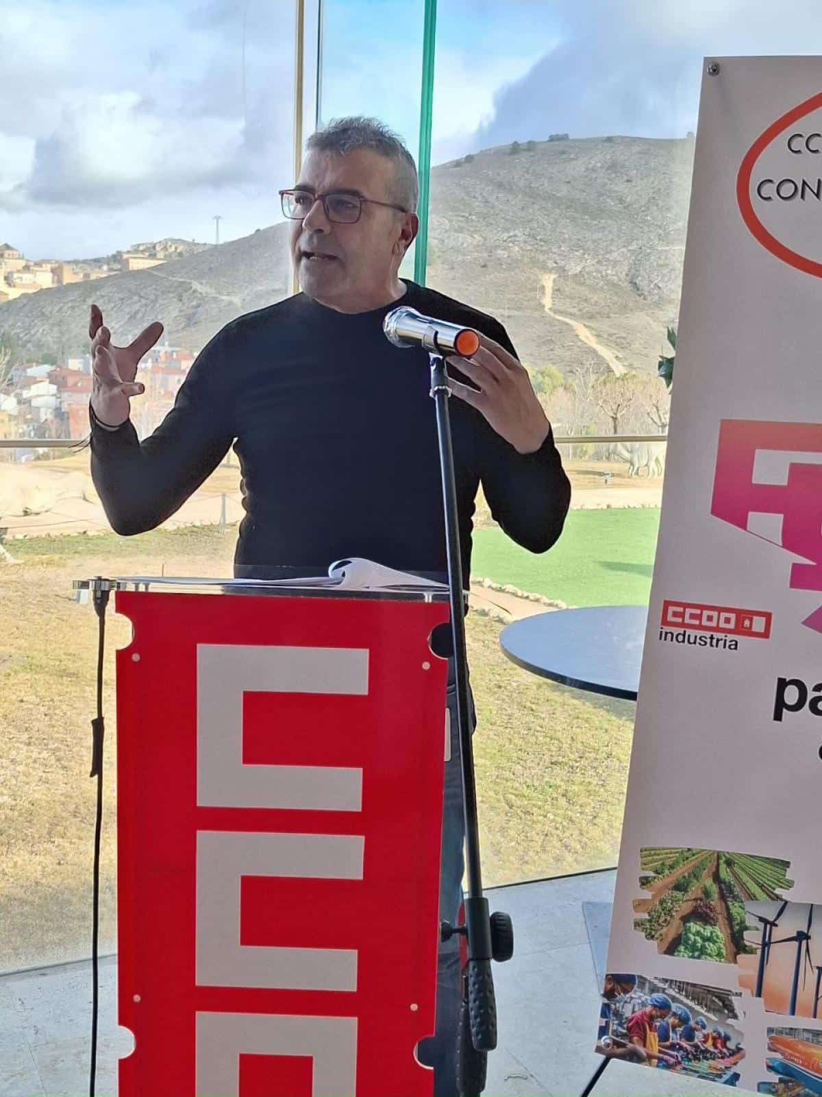 Pedro Lucas es reelegido por unanimidad como secretario general de CCOO Industria en Cuenca