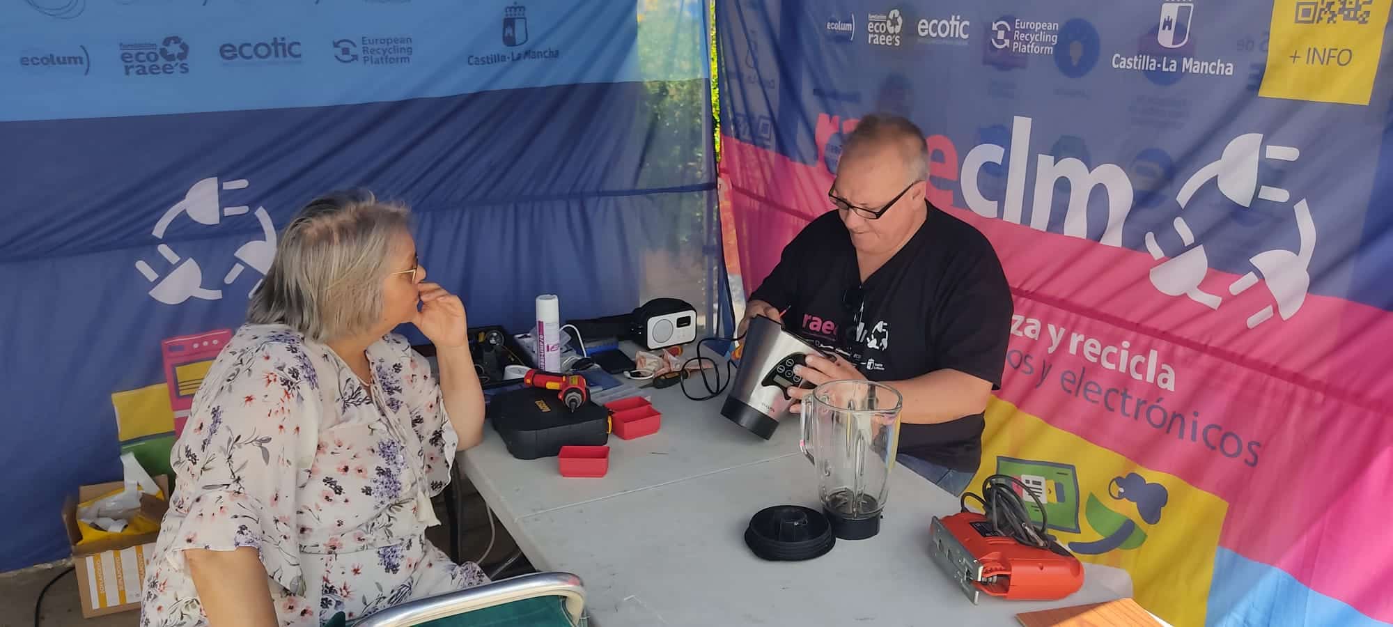 La campaña ‘Repara, Reutiliza, Recicla’ recicla 2.000 kilos de RAEEs en CLM