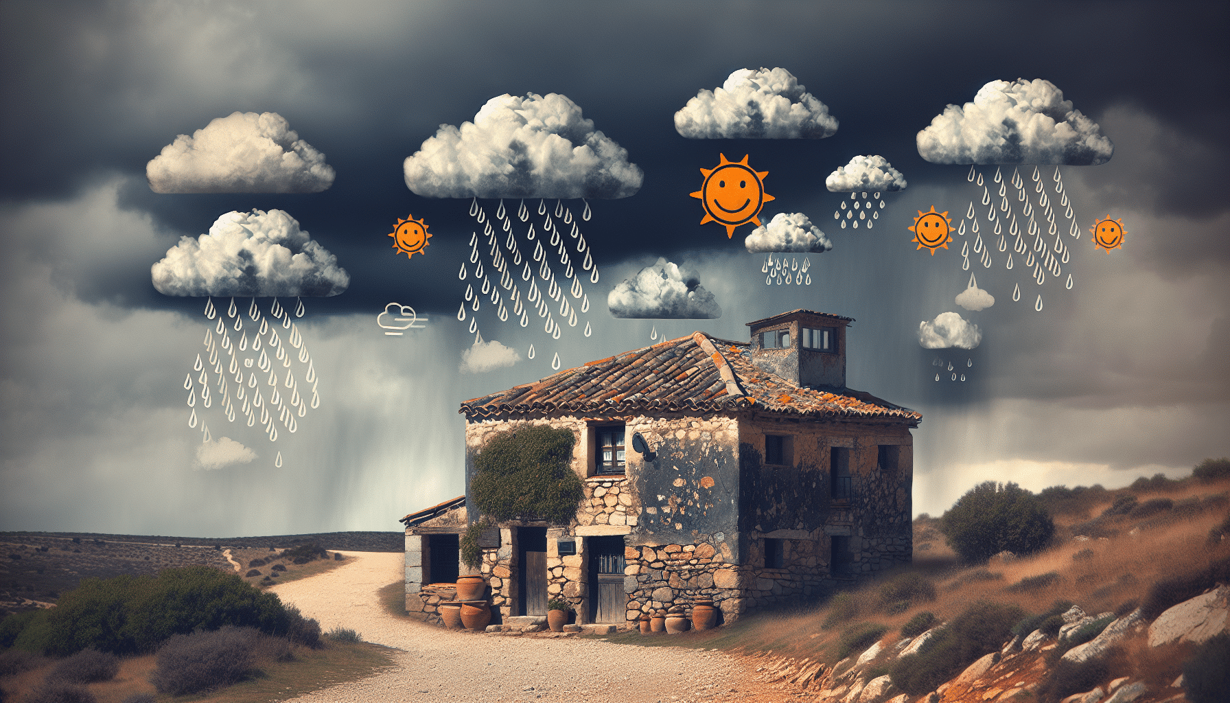 Cielos Cubiertos Y Precipitaciones Dispersas