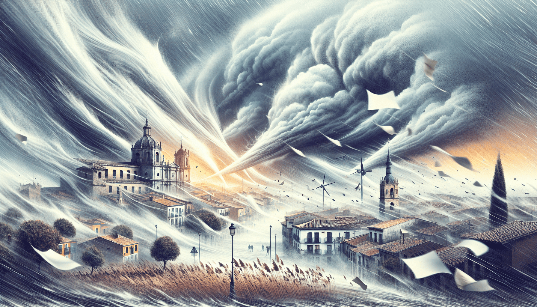 Vientos Muy Fuertes En Guadalajara, Cuenca Y Toledo En Castilla-La Mancha