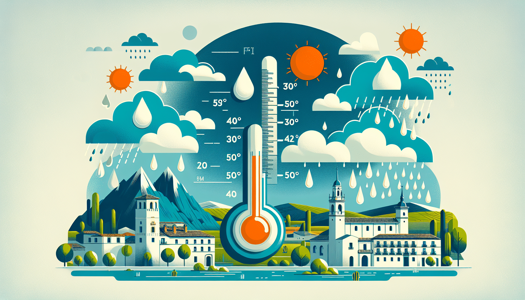 máximas en ascenso y continuarán las precipitaciones