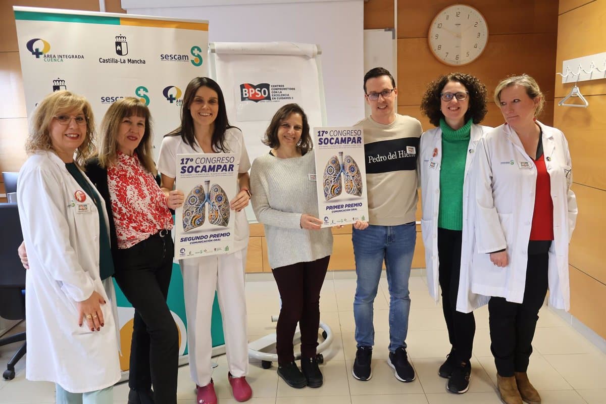 Profesionales de Cuenca Destacan En Los Premios De Enfermería Y Fisioterapia Del Congreso De Patología Respiratoria