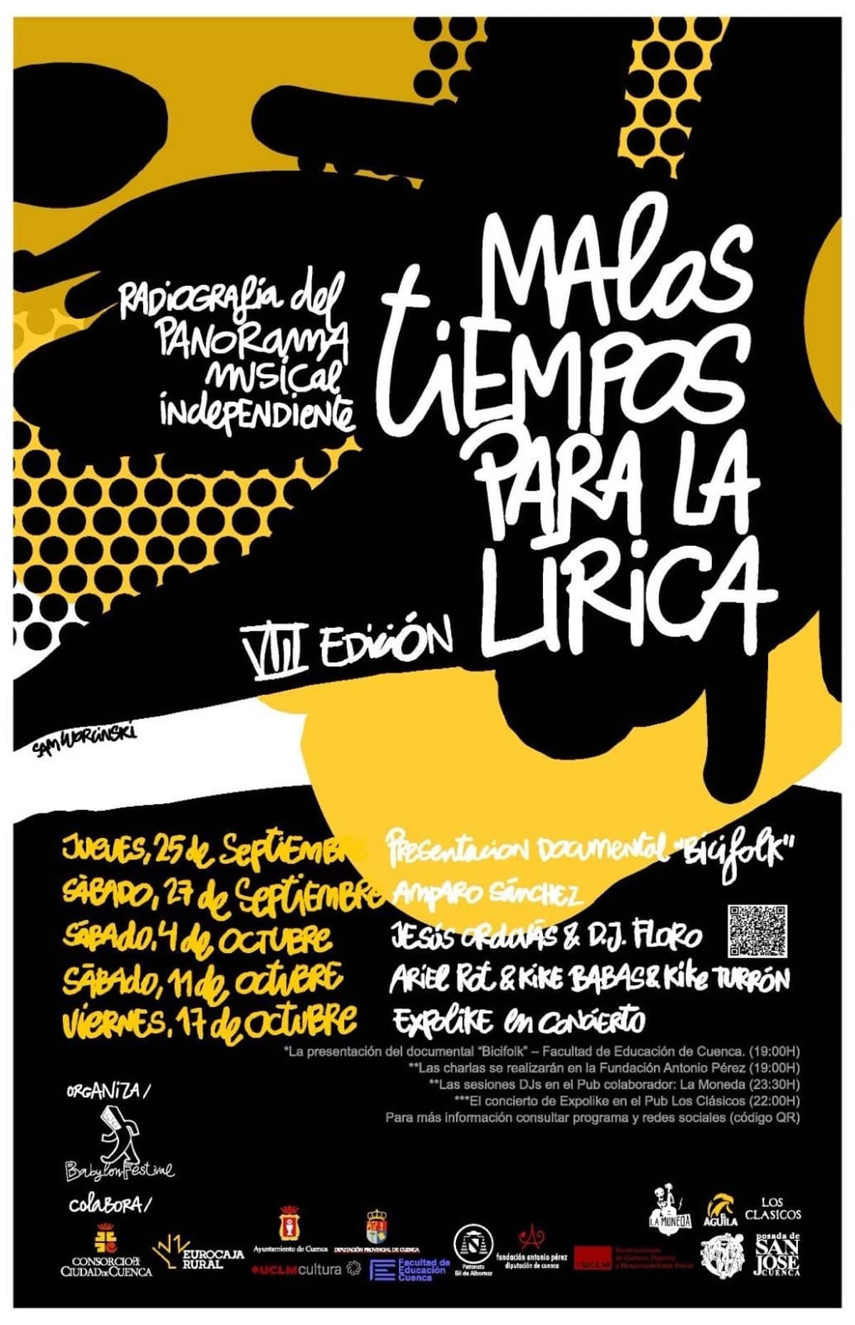 Ariel Rot y Amparo Sánchez, protagonistas del ciclo ‘Malos tiempos para la lírica’ en Cuenca