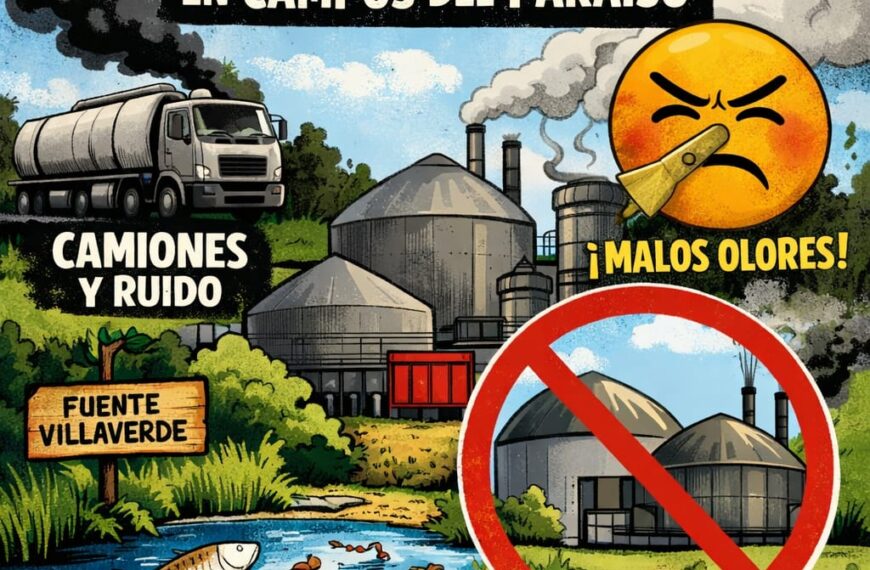 Vecinos de Campos del Paraíso inician una movilización contra una planta de biometano que amenaza el entorno