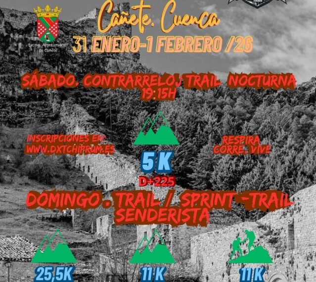 Copa 2026 de Carreras por Montaña y II Circuito de Senderismo de la FDMCM en Cañete, Cuenca