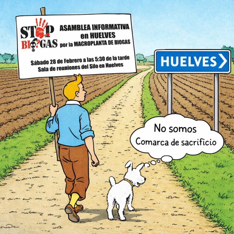Huelves se moviliza ante la macroplanta de biometano creando una plataforma vecinal
