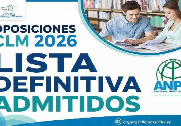 Maestros 2026: listas definitivas del concurso-oposición en CLM