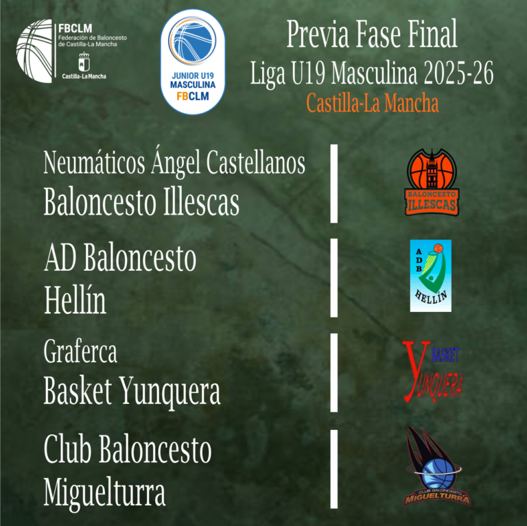 Final four Liga Junior U19 de CLM, este domingo en Illescas
