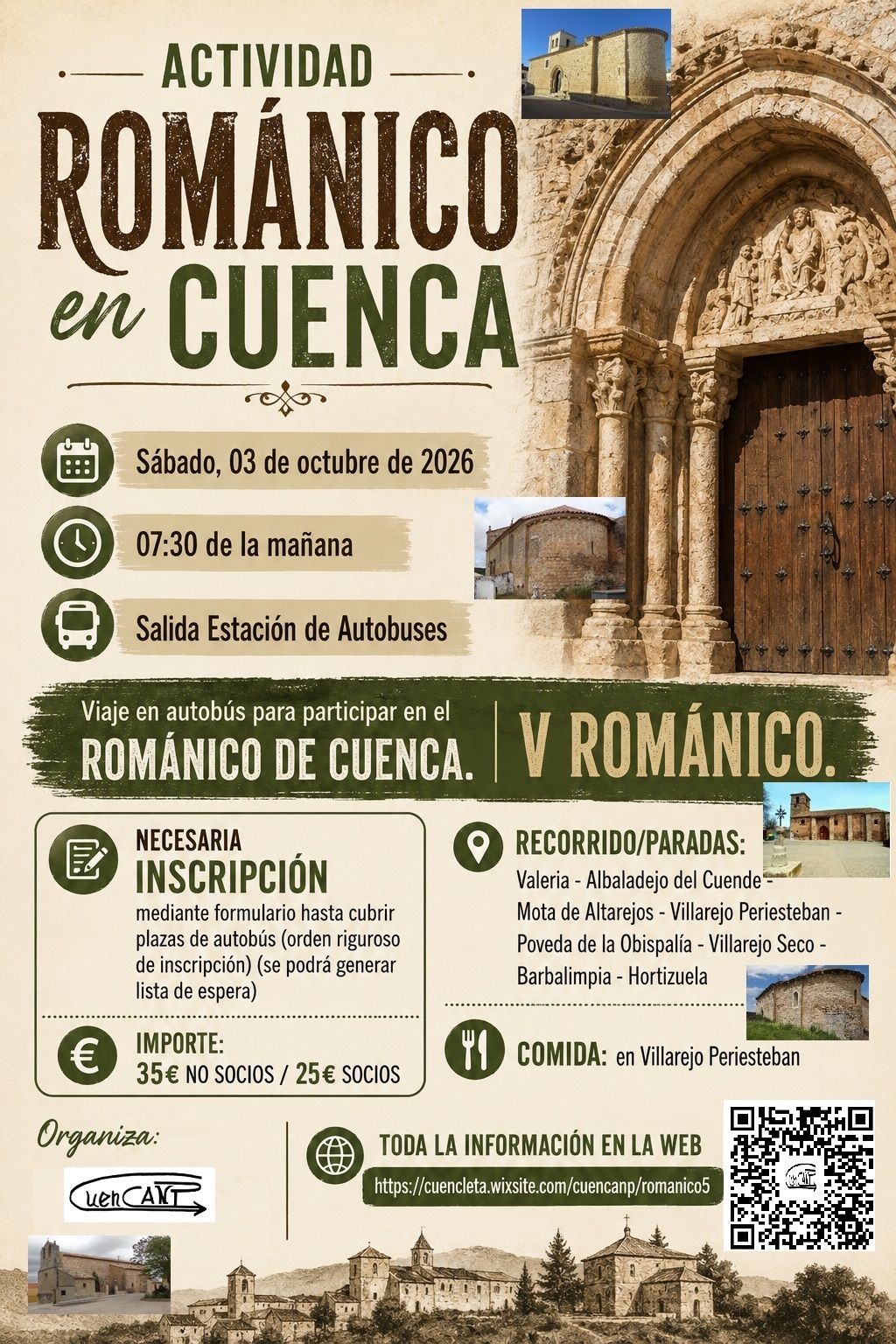 CuenCANP organiza la quinta ruta para descubrir el románico de la provincia de Cuenca
