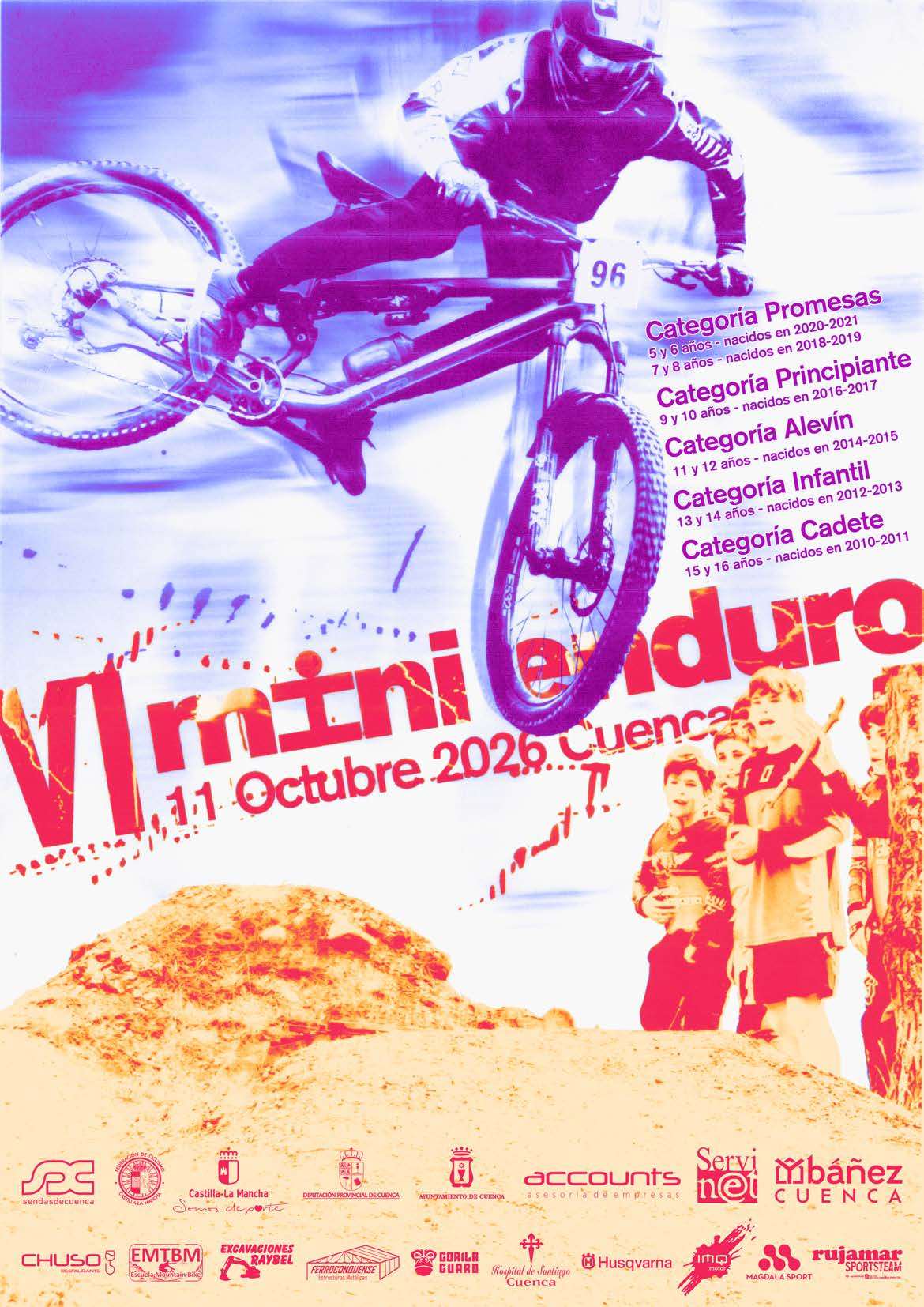 El VI Mini Enduro MTB de Cuenca reunirá a cerca de un centenar de jóvenes ciclistas